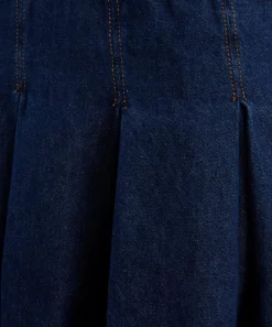 Reformation Dresses^Arella Denim Pleated Mini Dress