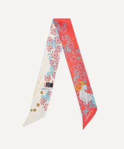 Liberty Scarves^Aries 5X88 Ribbonette Silk Scarf