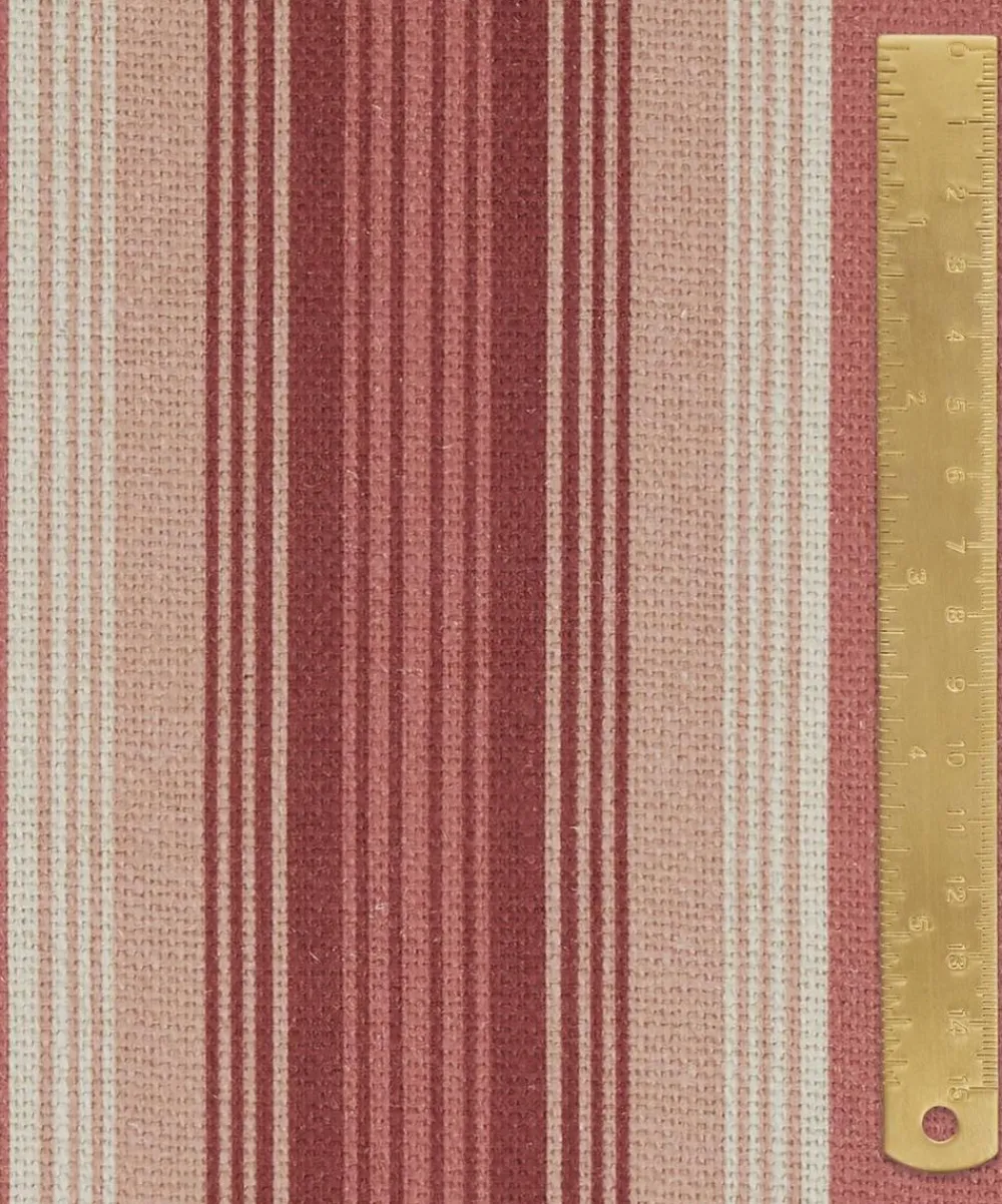 Liberty Interiors Furnishing Fabrics^Art Stripe Linen in Lacquer
