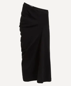 Dries Van Noten Skirts^Asymmetric Cotton Jersey Midi Skirt