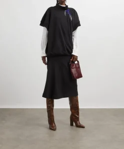 Dries Van Noten Skirts^Asymmetric Cotton Jersey Midi Skirt