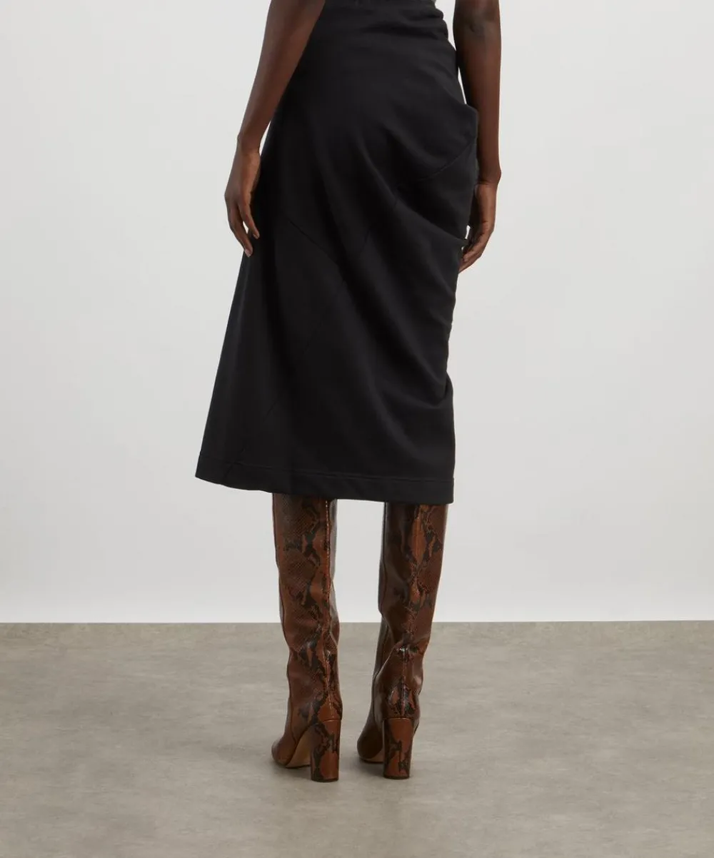 Dries Van Noten Skirts^Asymmetric Cotton Jersey Midi Skirt