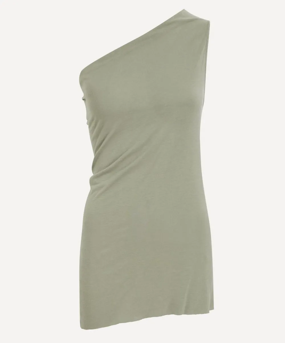 Rick Owens Tops^Athena Asymmetric Cotton-Cashmere Top