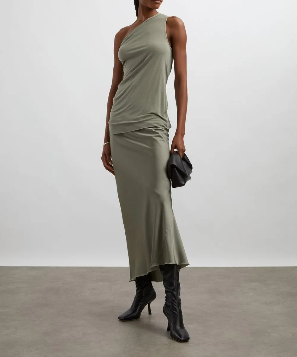 Rick Owens Tops^Athena Asymmetric Cotton-Cashmere Top
