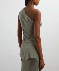 Rick Owens Tops^Athena Asymmetric Cotton-Cashmere Top