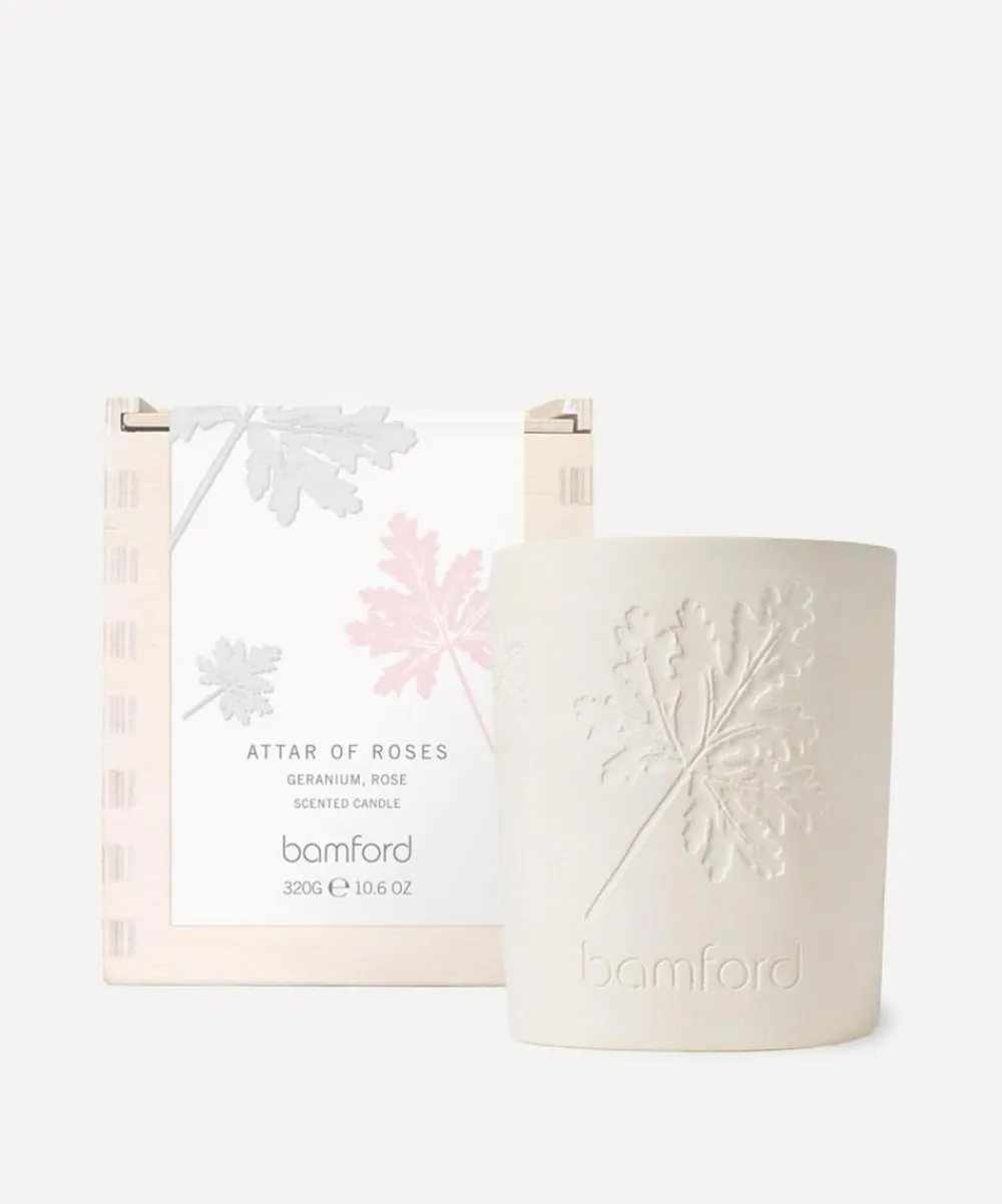 Bamford Candles & Candle Holders^Attar of Roses Geranium Scented Candle 320g