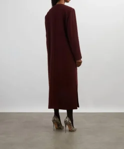 Etro Coats & Jackets^Aubergine Wool-Mohair Long Coat