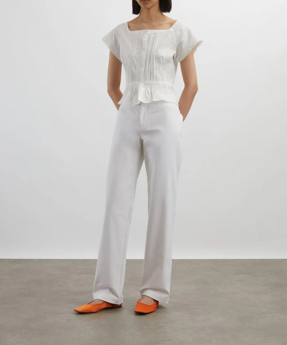 Peachy Den Trousers & Shorts^Audrey Porcelain Trousers