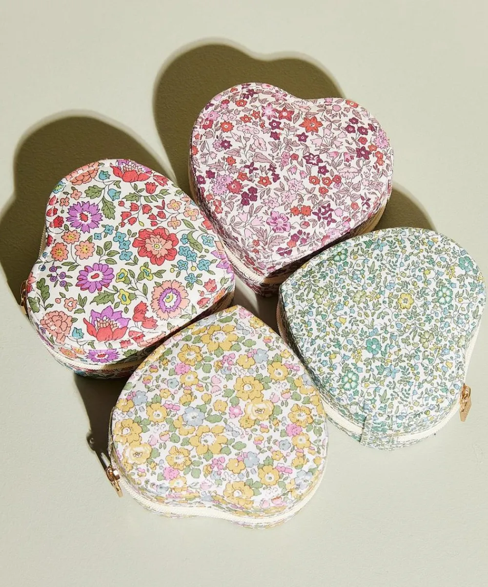 Bon Dep Storage^Ava Tana Lawn™ Cotton Heart Jewellery Box