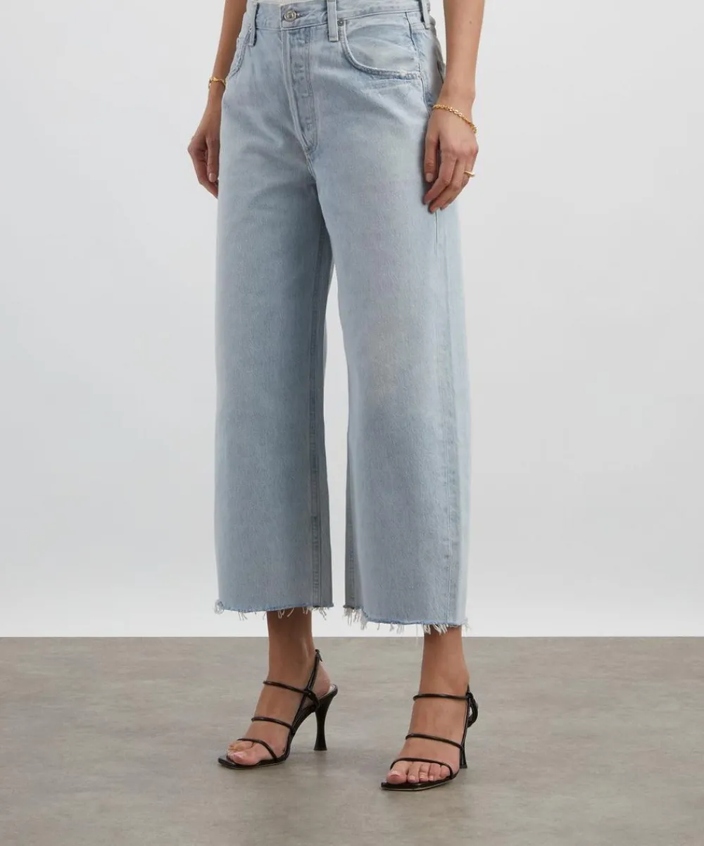Citizens of Humanity Jeans^Ayla Raw Hem Crop Jeans in Sailor