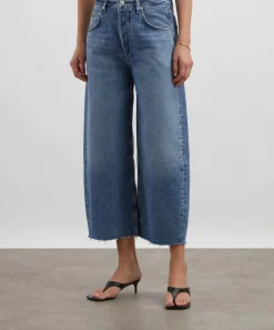 Citizens of Humanity Jeans^Ayla Raw Hem Crop Jeans in Telegraph