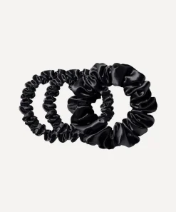 Slip Hair Styling^Back to Basics Black Silk Scrunchie Trio
