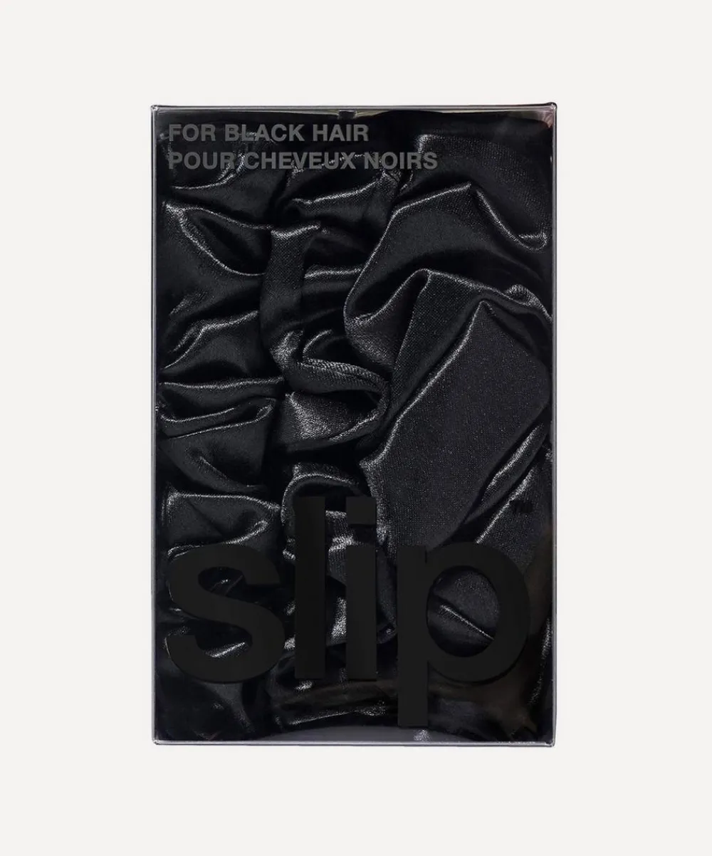 Slip Hair Styling^Back to Basics Black Silk Scrunchie Trio