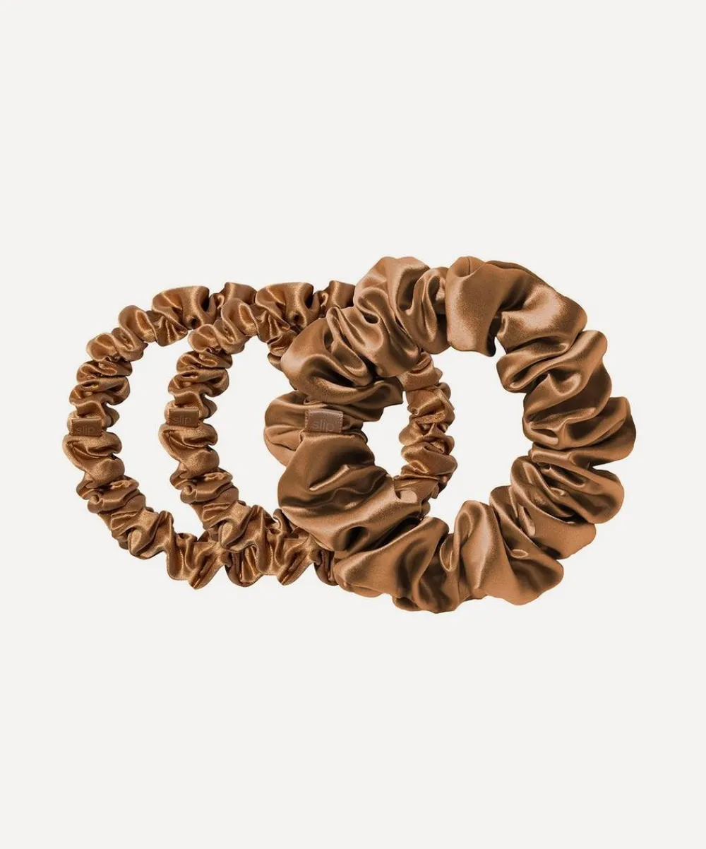 Slip Hair Styling^Back to Basics Copper Skinny Silk Scrunchies