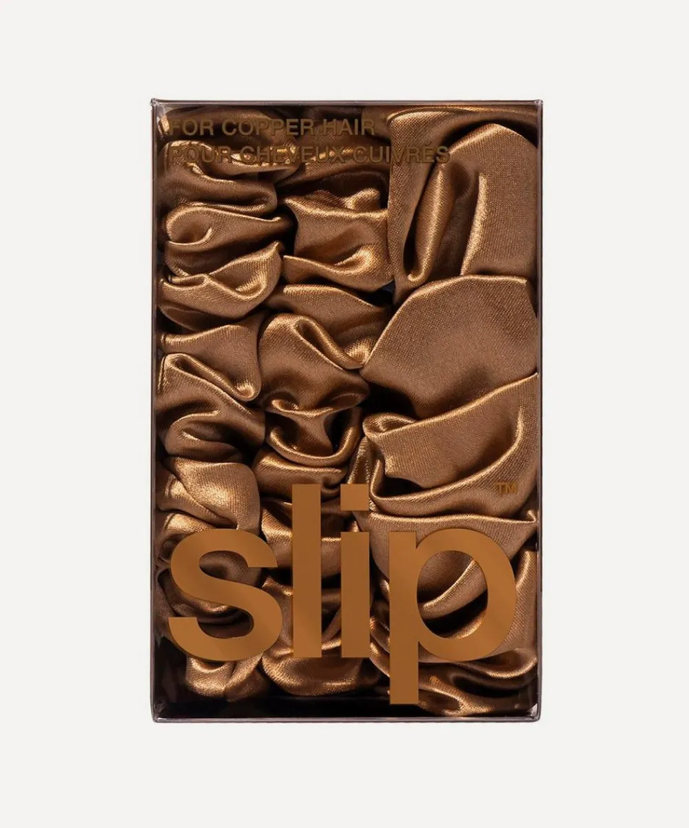 Slip Hair Styling^Back to Basics Copper Skinny Silk Scrunchies