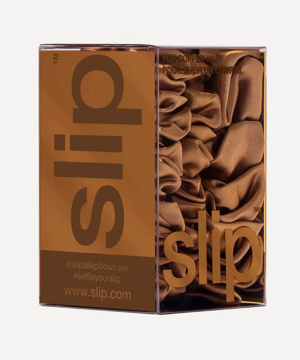 Slip Hair Styling^Back to Basics Copper Skinny Silk Scrunchies