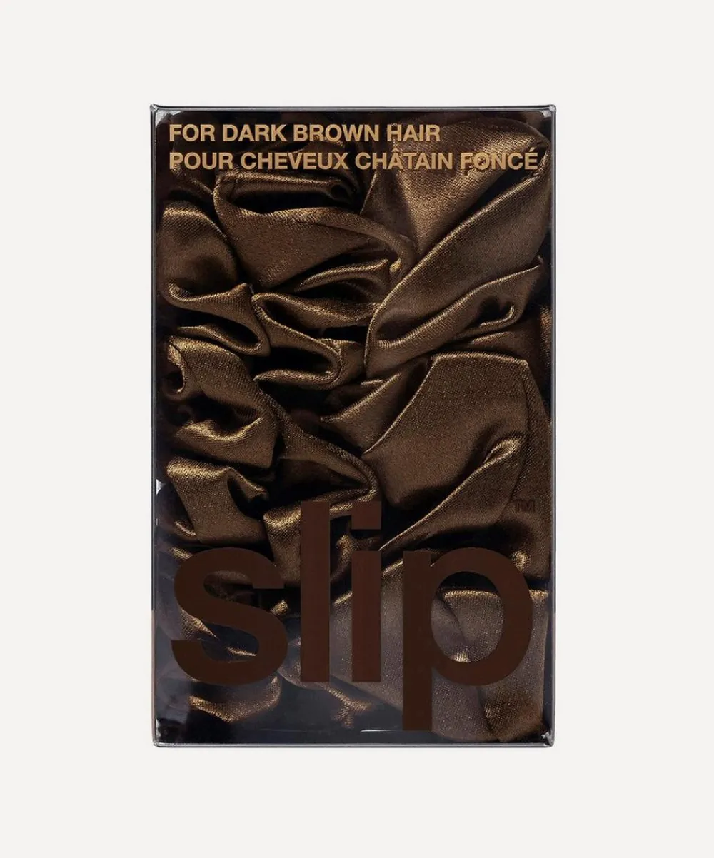 Slip Hair Styling^Back to Basics Dark Brown Silk Scrunchie Trio