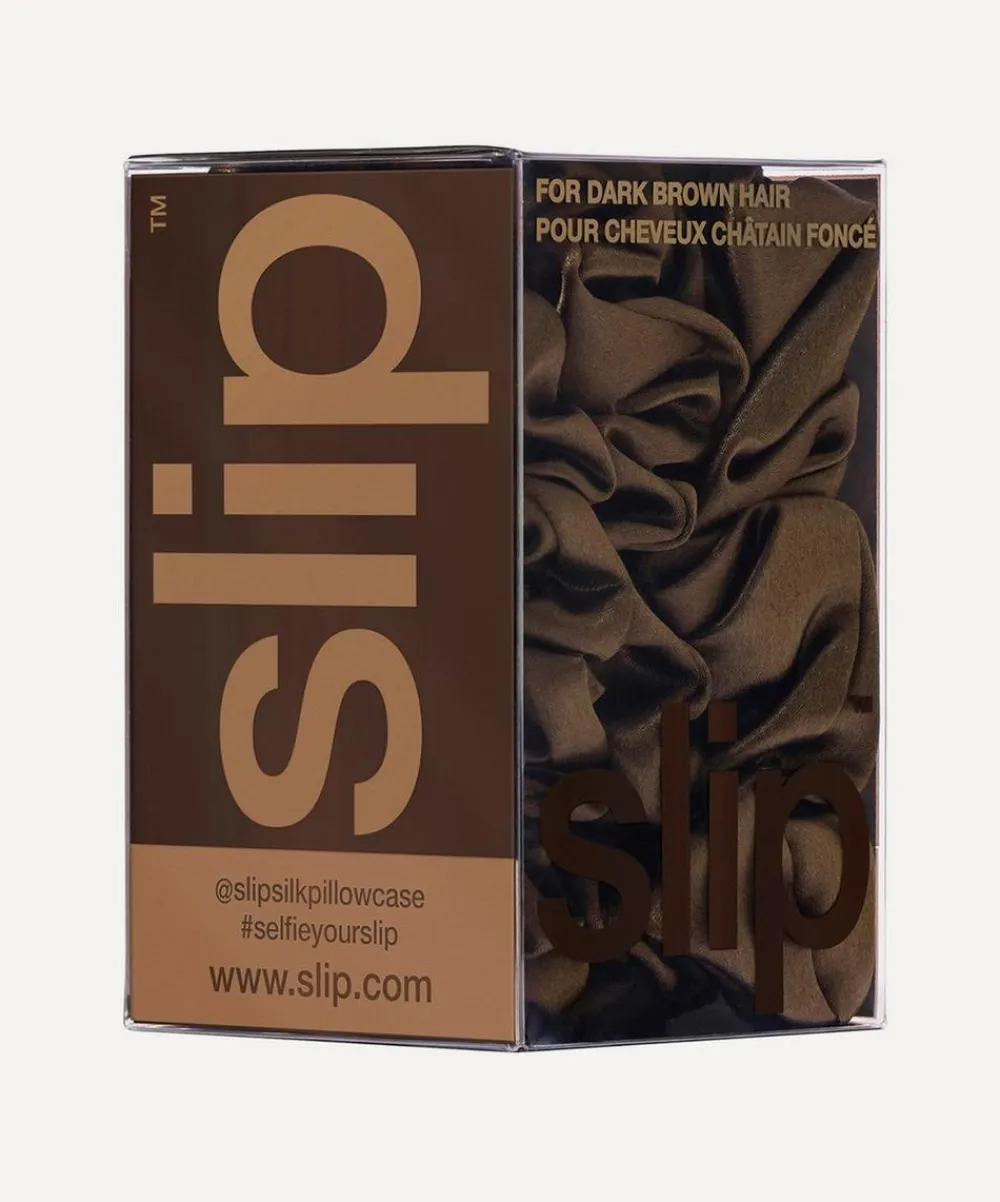 Slip Hair Styling^Back to Basics Dark Brown Silk Scrunchie Trio