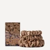 Slip Hair Styling^Back to Basics Light Brown Skinny Silk Scrunchies