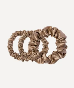 Slip Hair Styling^Back to Basics Light Brown Skinny Silk Scrunchies
