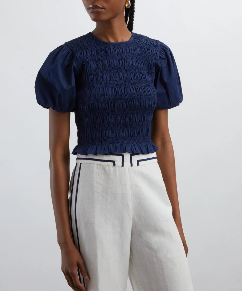 Maria de la Orden Tops^Baila Navy Shirt