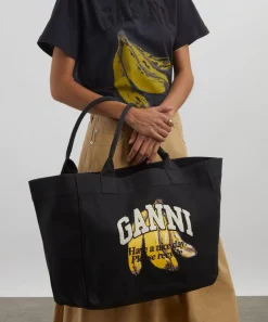 Ganni Bags^Banana Print Tote Bag