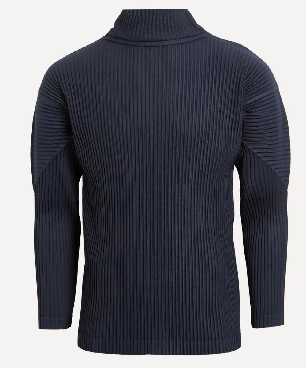 Homme Plisse Issey Miyake Tops^BASICS Pleated Turtleneck Top
