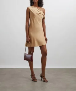 Significant Other Dresses^Becca Sand Satin Mini Dress