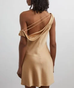 Significant Other Dresses^Becca Sand Satin Mini Dress