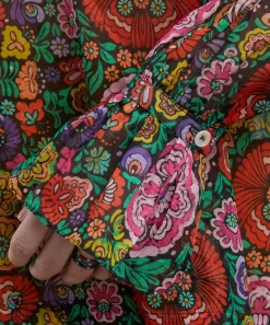 Liberty Tops^Begonia Garden Chiffon Blouse