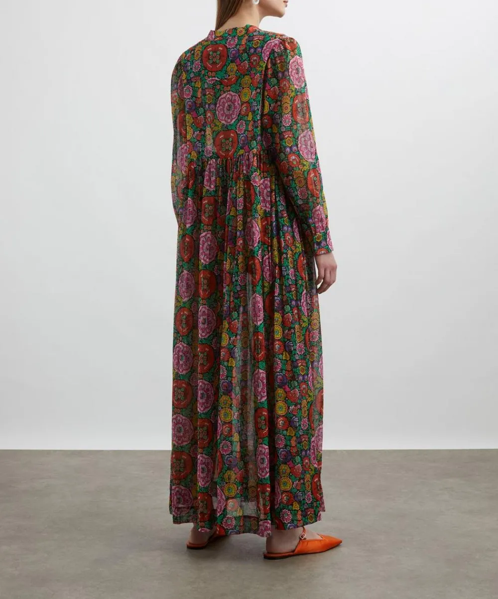 Liberty Dresses^Begonia Garden Chiffon Maxi Dress