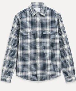 Adsum Shirts^Beige Check Classic Plaid Workshirt