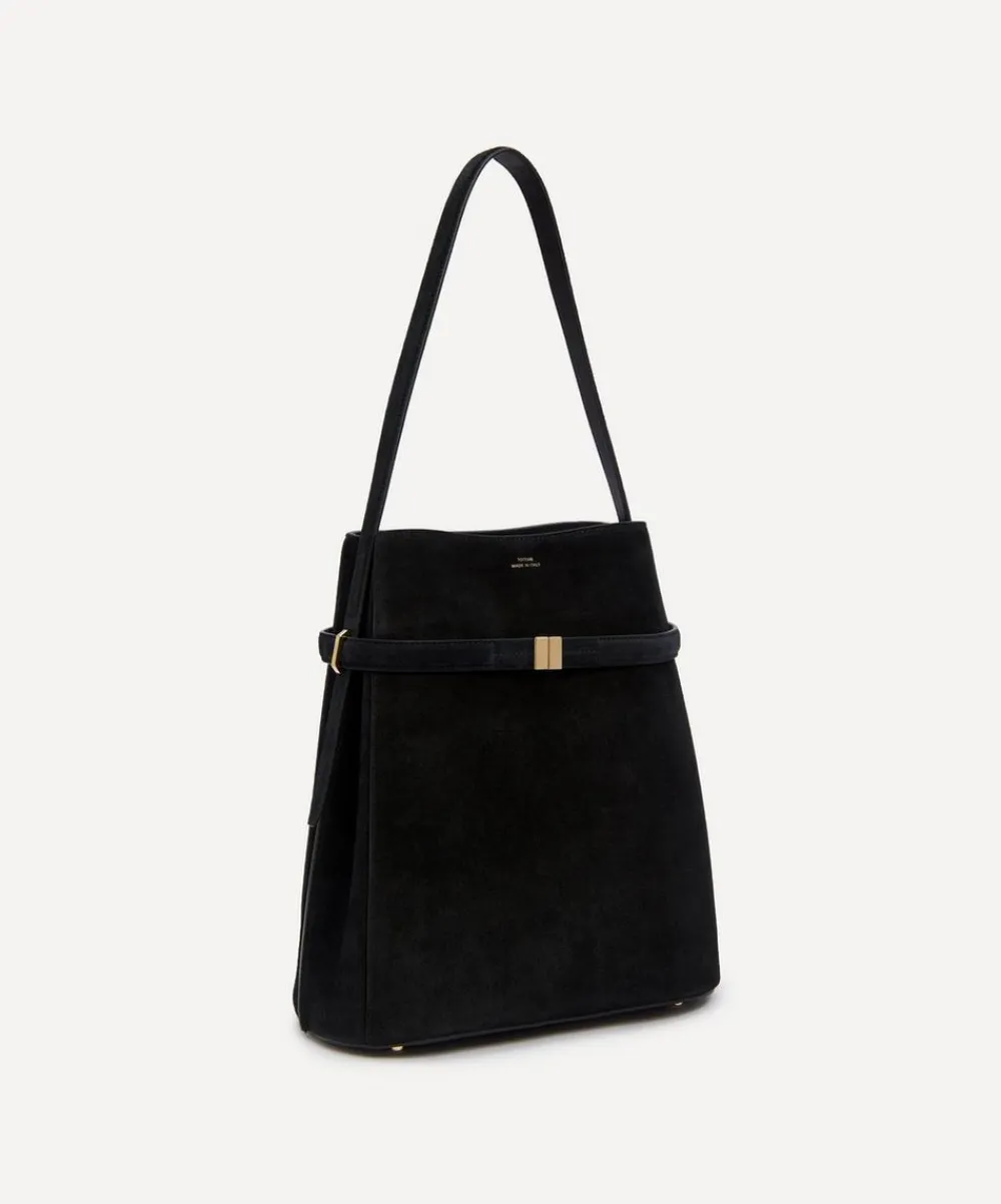 Toteme Bags^Belted Suede Bucket Bag