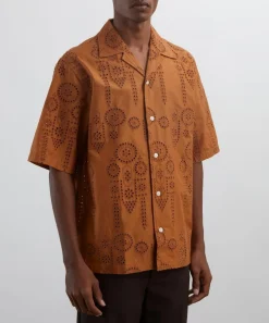 NN07 Shirts^Ben Embroidery Anglaise Shirt