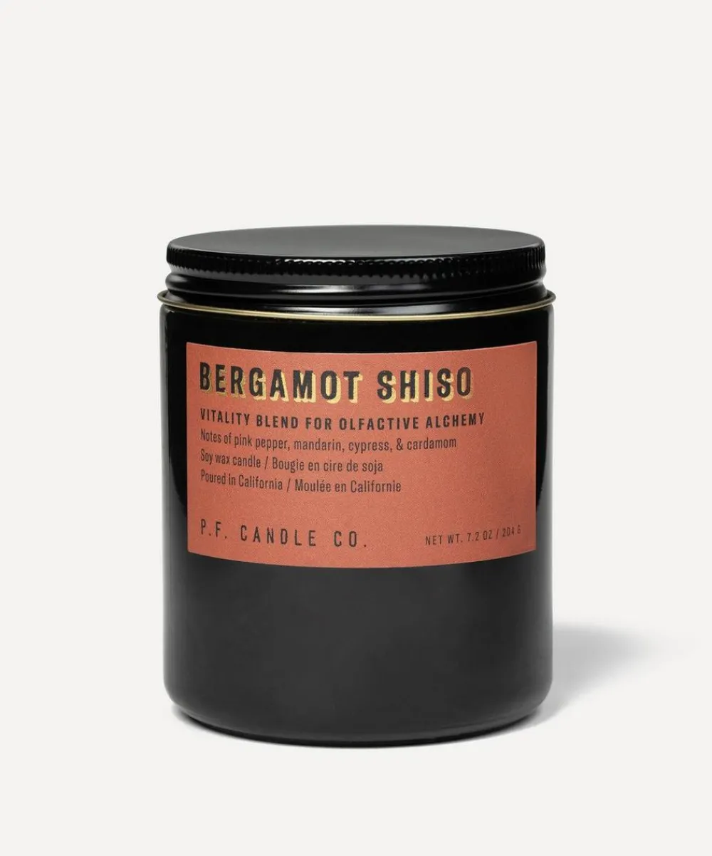 P.F. Candle Co. Candles & Candle Holders^Bergamot Shiso Candle 204g