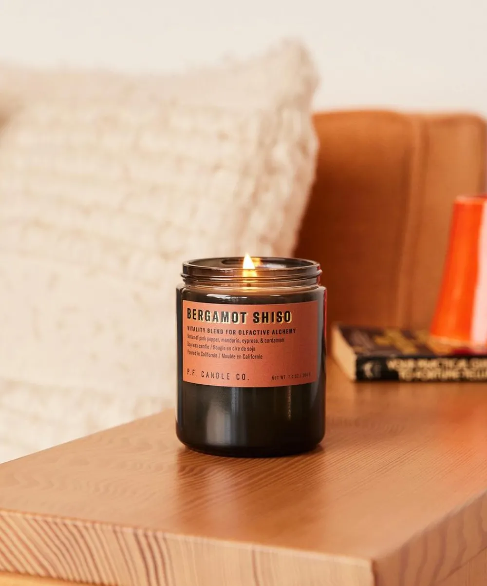 P.F. Candle Co. Candles & Candle Holders^Bergamot Shiso Candle 204g