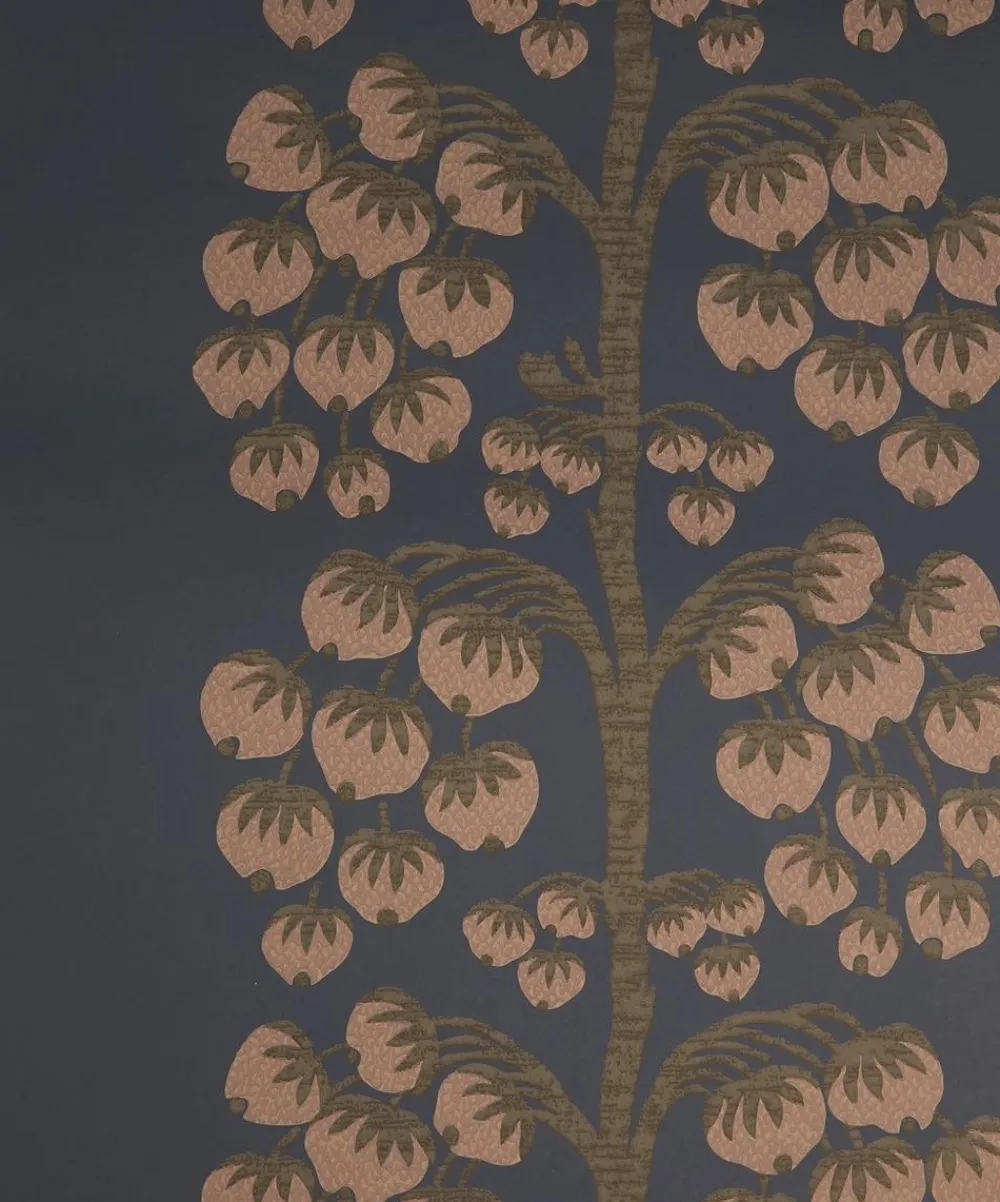 Liberty Interiors Wallpaper^Berry Tree Wallpaper in Ink