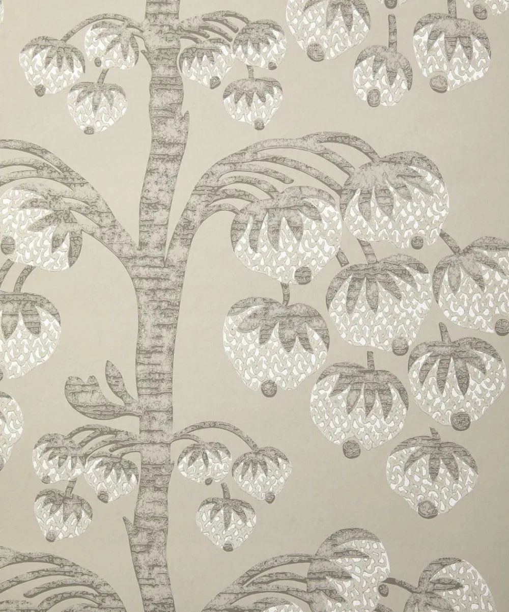 Liberty Interiors Wallpaper|Wallpaper^Berry Tree Wallpaper in Pewter