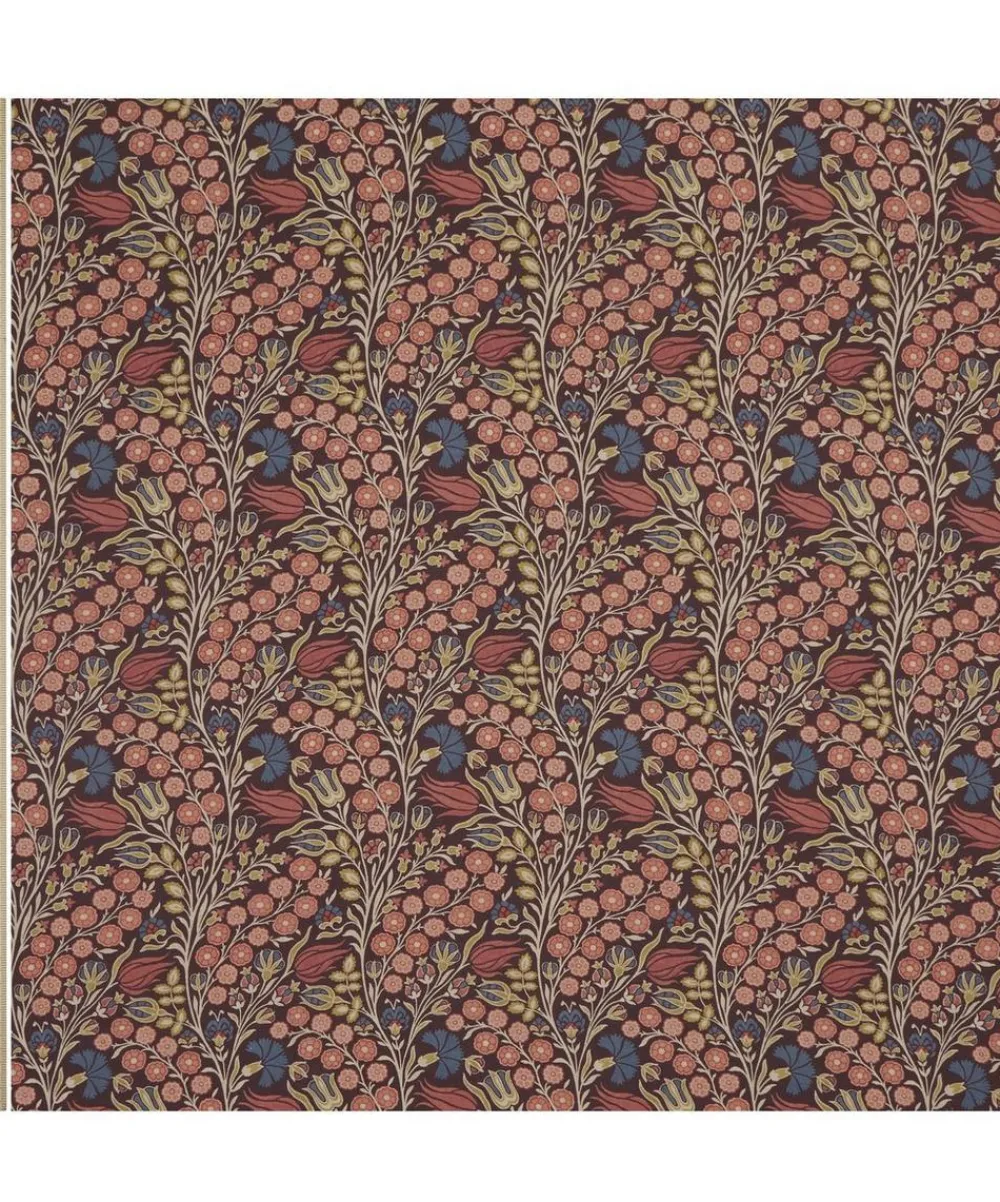 Liberty Interiors Furnishing Fabrics^Berry Vine Linen in Dragonfly