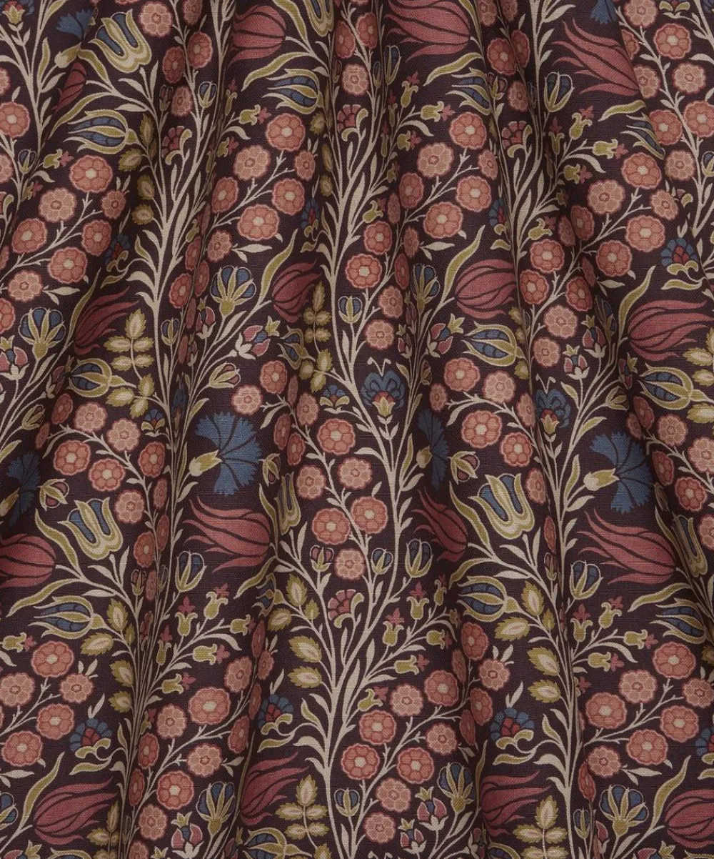 Liberty Interiors Furnishing Fabrics^Berry Vine Linen in Dragonfly