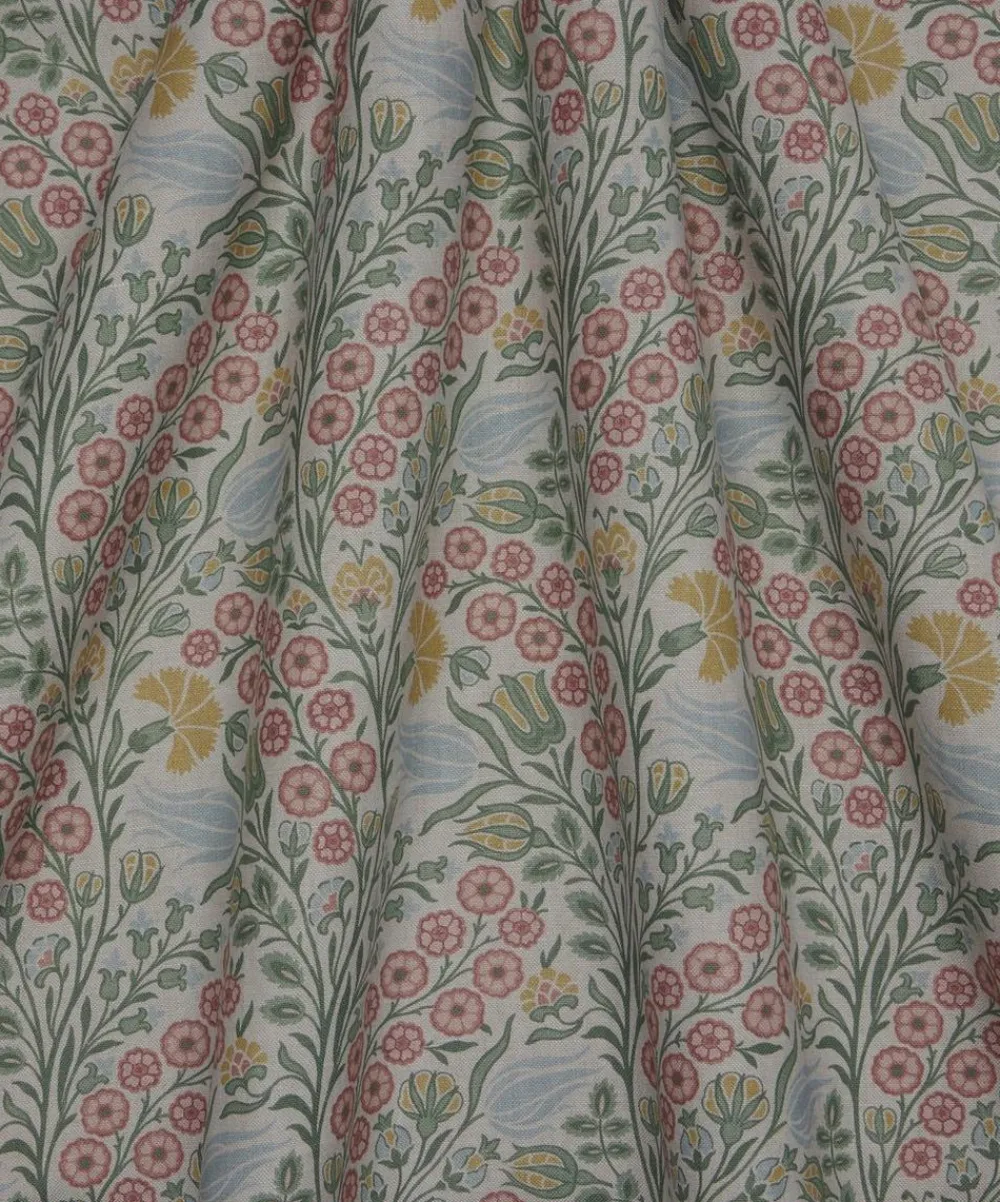 Liberty Interiors Furnishing Fabrics|Furnishing Fabrics^Berry Vine Linen in Lichen