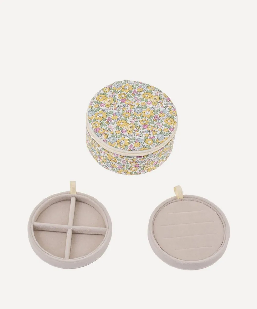 Bon Dep Storage^Betsy Ann Tana Lawn™ Cotton Round Jewellery Box