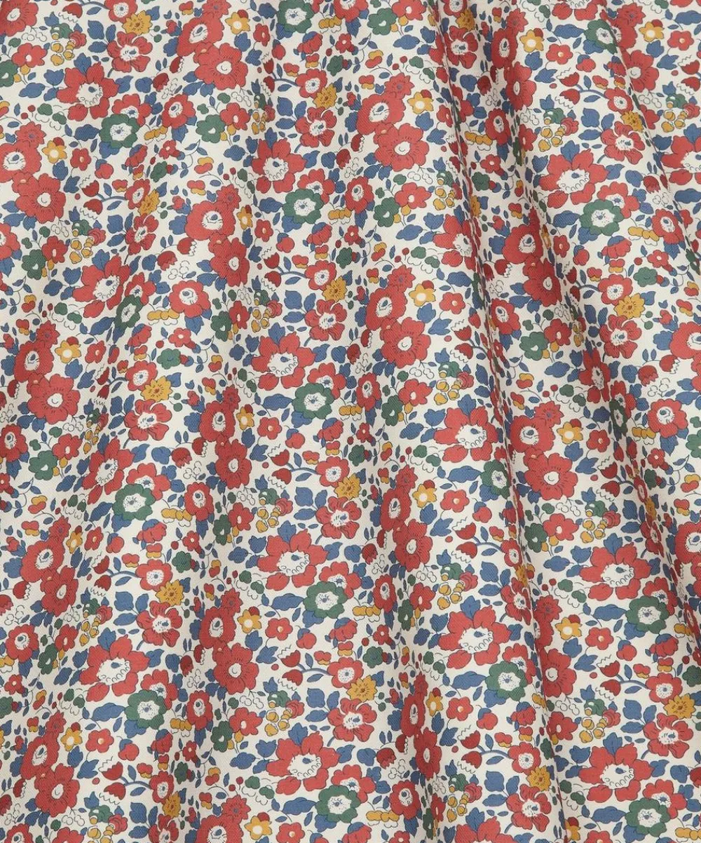 Liberty Interiors Furnishing Fabrics^Betsy Flora Cotton in Red Lac