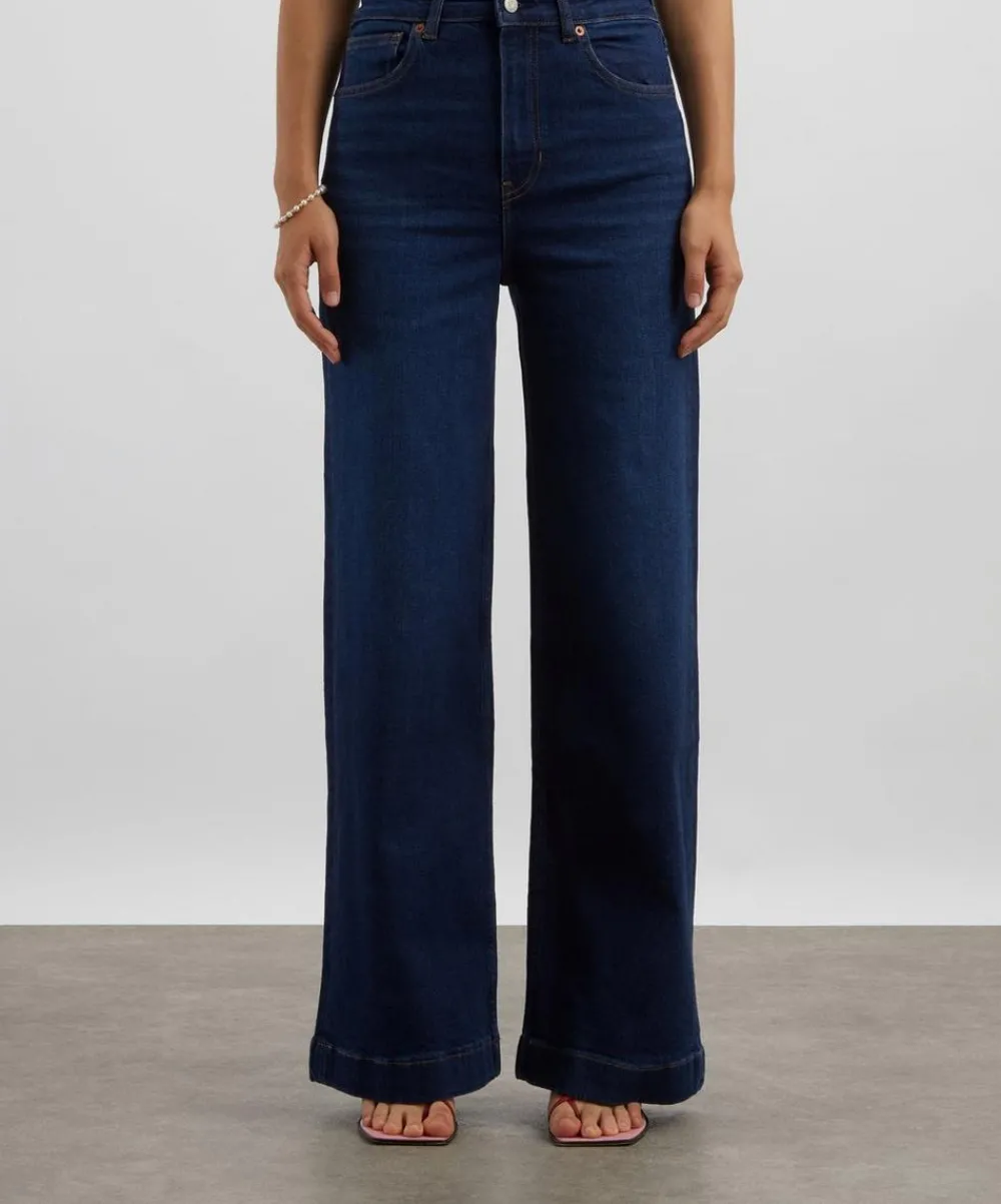 Reformation Jeans^Bex Super Stretch High-Rise Wide-Leg Jeans