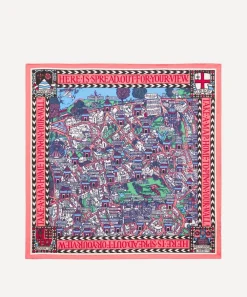 Liberty Scarves^Big Smoke Silk Twill Scarf (45X45cm)