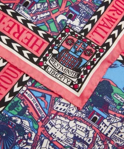 Liberty Scarves^Big Smoke Silk Twill Scarf (45X45cm)