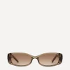 DMY Studios Sunglasses & Glasses^Billy Rectangle Transparent Olive Sunglasses