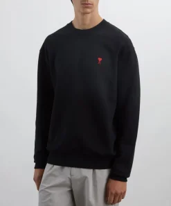 Ami Knitwear & Sweats^Black de Coeur Sweatshirt