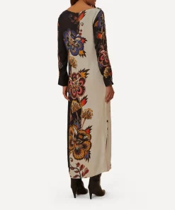 FARM Rio Dresses^Black and White Maxi Floral Midi Dress