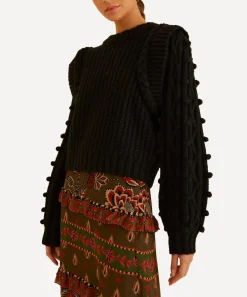 FARM Rio Knitwear^Black Braided Jumper
